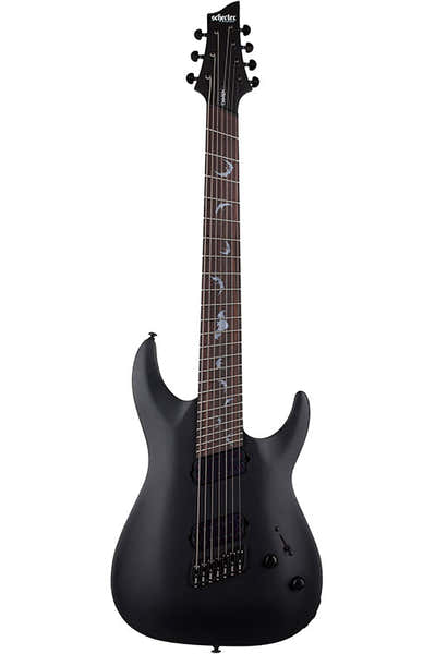 Damien 7 Multiscale Satin-Schwarz
