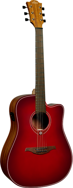 Lâg Tramontane Special T-Red-DCE Dreadnought Ctw Rot Burst