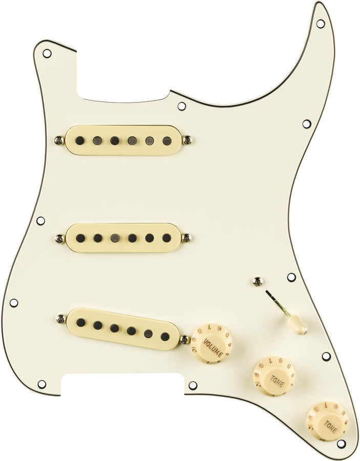 PRE-WIRED STRAT PICKGUARD PURE VINTAGE '59 W/RWRP MIDDE