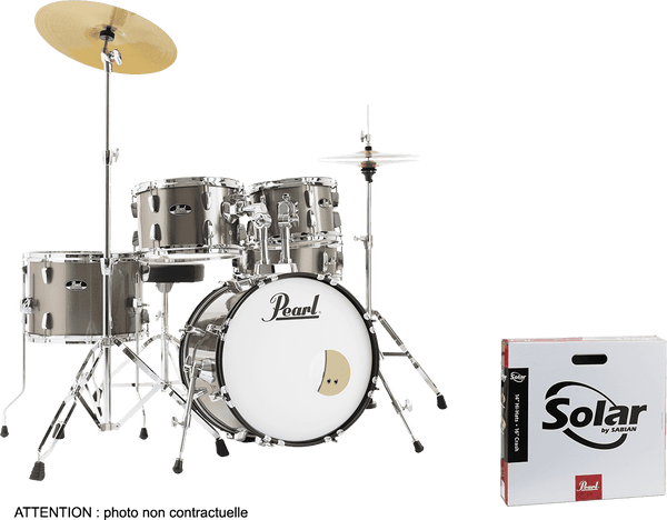 Pearl ROADSHOW JAZZ 18 BRONZE METALLIC + SOLAR CYMBALS