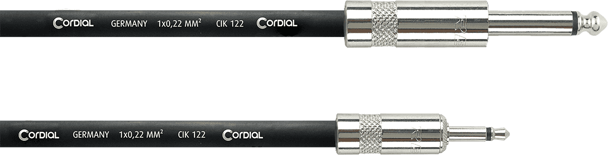 MODULAR PATCH CABLE JACK MINIJACK MONO 2 M