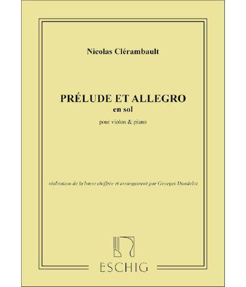 CLERAMBAULT - PRELUDE ET ALLEGRO - VIOLON ET PIANO
