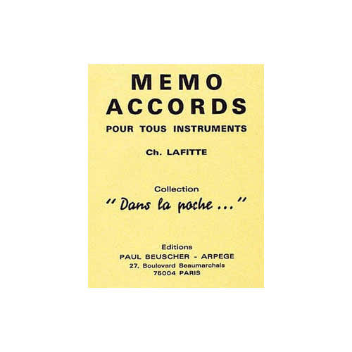 Mémo accords tous instruments