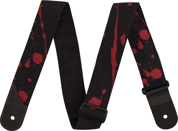 Jackson Guitars Spritzschutz-Gurt Schwarz und Rot 2" ,33 M)