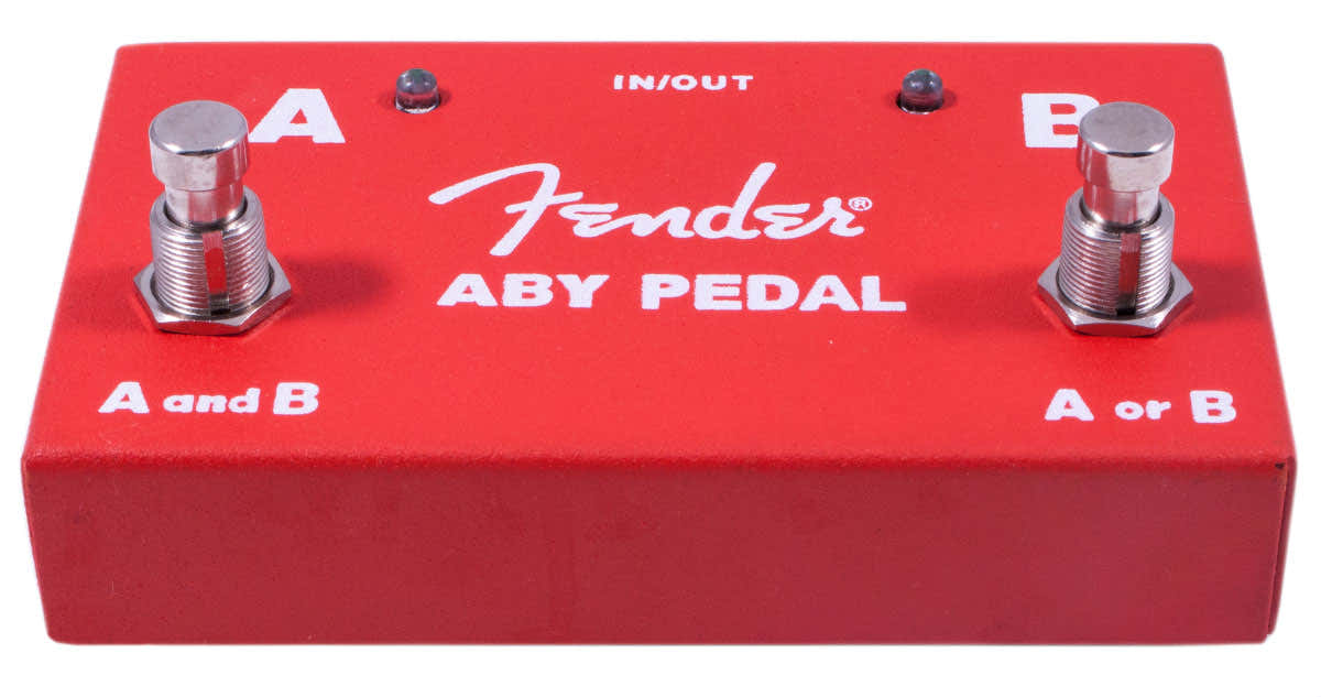 2-SWITCH ABY PEDAL RED