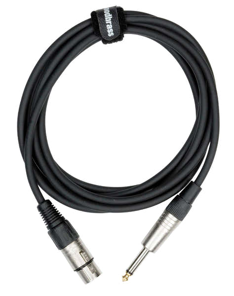 Woodbrass Kabel Klinke / XLR Buchse - 3 m - MC25