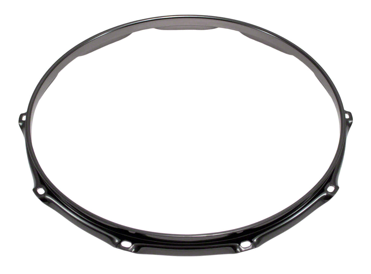 H23-14-10BK - 14" SPANNREIFEN 10-LOCH SCHWARZE SUPER DREIFACHE FLANSCH 2.3MM