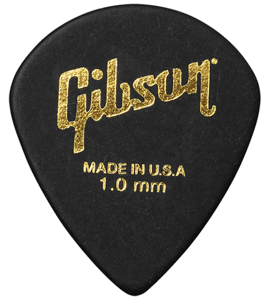 Moderne Gitarrenplektren 6er-Pack Schwarz 1.0mm Gitarrenplektren