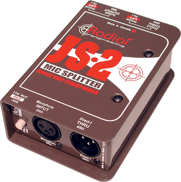 Radial JS2 Splitter 1 Eingang / 2 Ausgänge