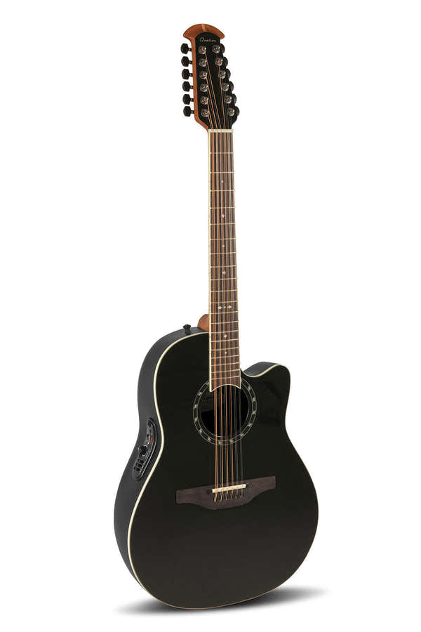 E-Akustikgitarre Pro Series Standard Balladeer Deep Contour 12-String Black