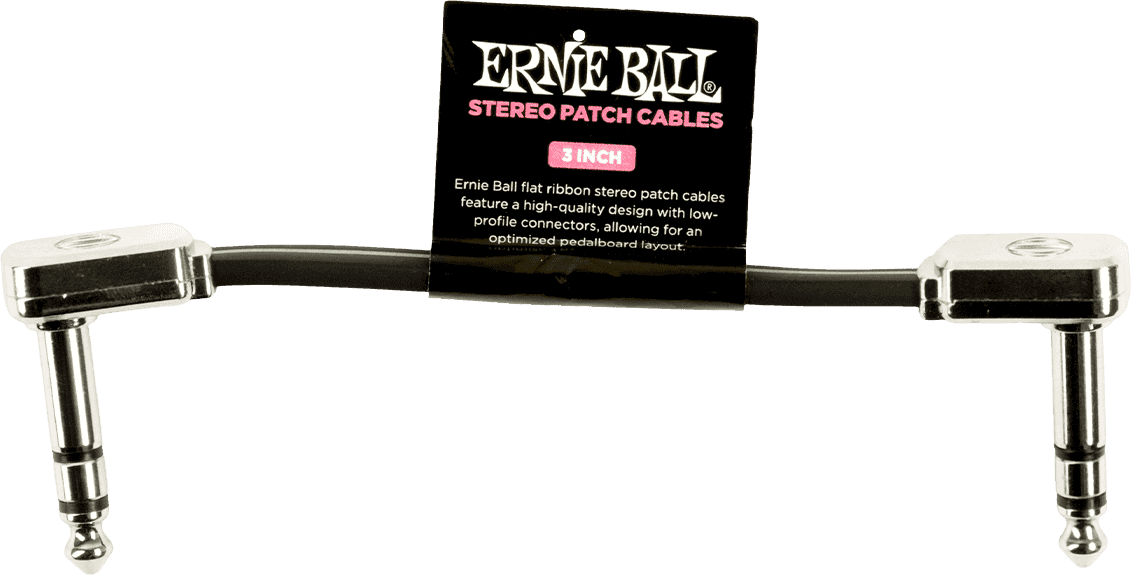 CABLES INSTRUMENT PATCH TRS - THIN & FLAT ELBOW - 7.5 CM