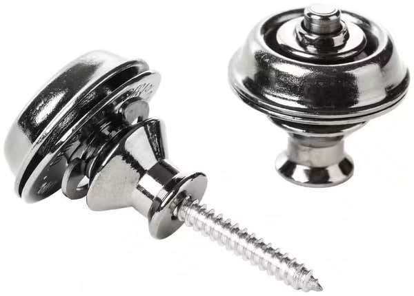 Dunlop Straplock Dual - Schwarzchrom