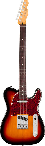 Fender Telecaster 75 Anni Player II Bariton, RW 3-Farben-Sunburst