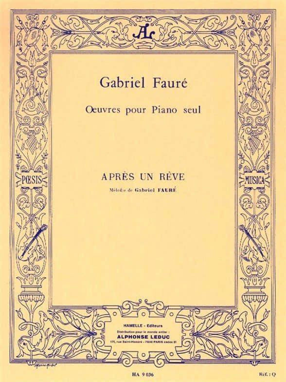 Après Un Rêve pour piano seul