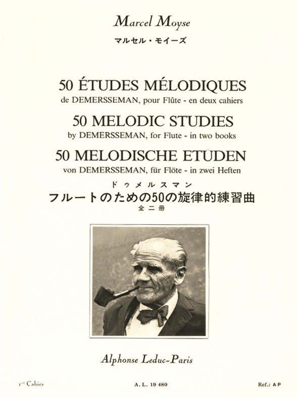 Moyse Marcel - 50 Etudes Melodiques Op.4 D'apres Demersseman Pour La Flute Vol.1