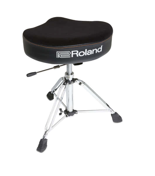 Roland SADDLE DRUM THRONE VELOURS SEAT HYDRAULIC BASE - RDT-SH