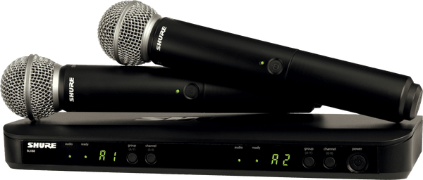 Shure BLX DUAL RECEIVER & MICROPHONE SM58 - H8E