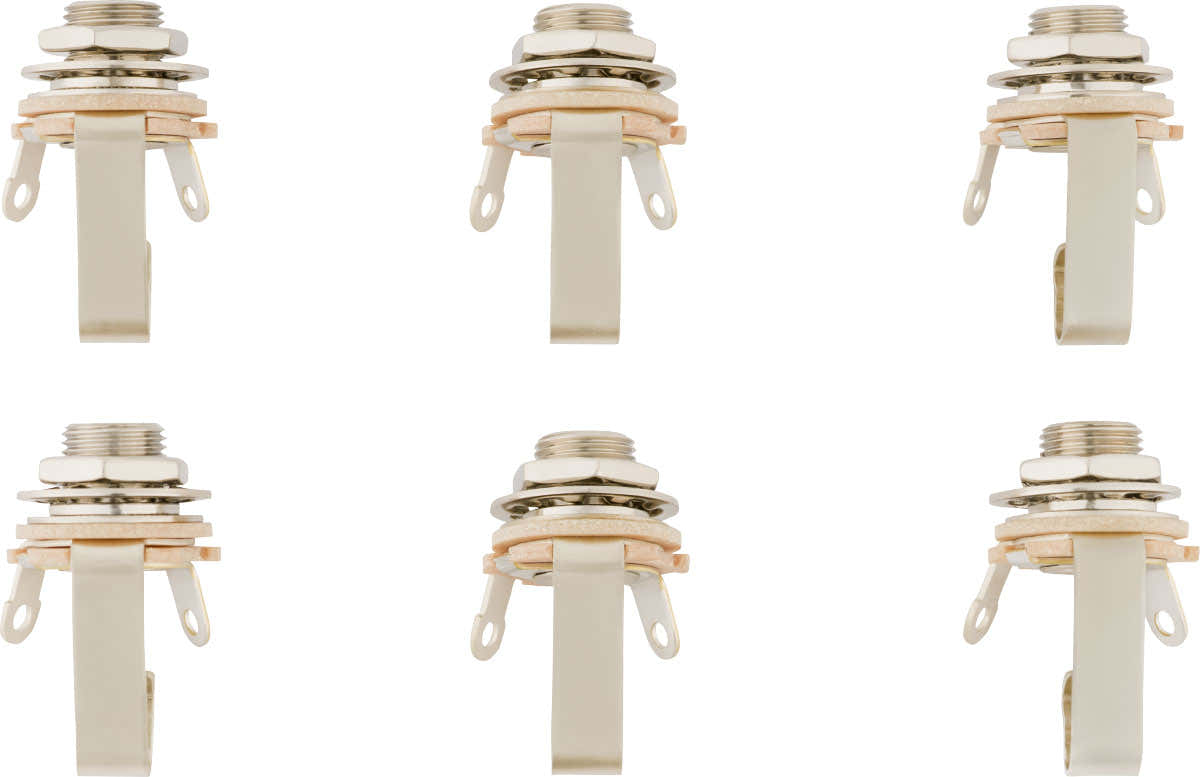 1/4" 2-polige Gitarren-Ausgangsbuchse (6er-Pack)
