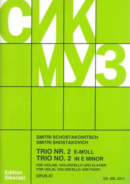 Chostakovitch - Trio N 2 Op. 67 - Violon, Violoncelle, Piano