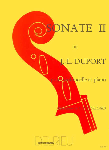 Edition Delrieu Duport Jean-Louis - Sonate N°2 - Violoncelle Piano