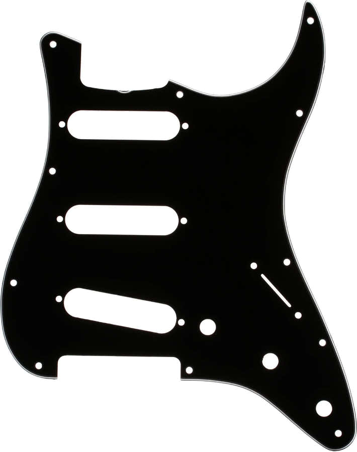 Schlagbrett 60s Strat SSS Schwarz