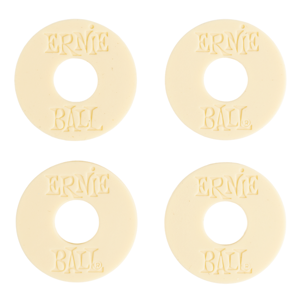 Ernie Ball Strap Blocks Creme Packung mit 4