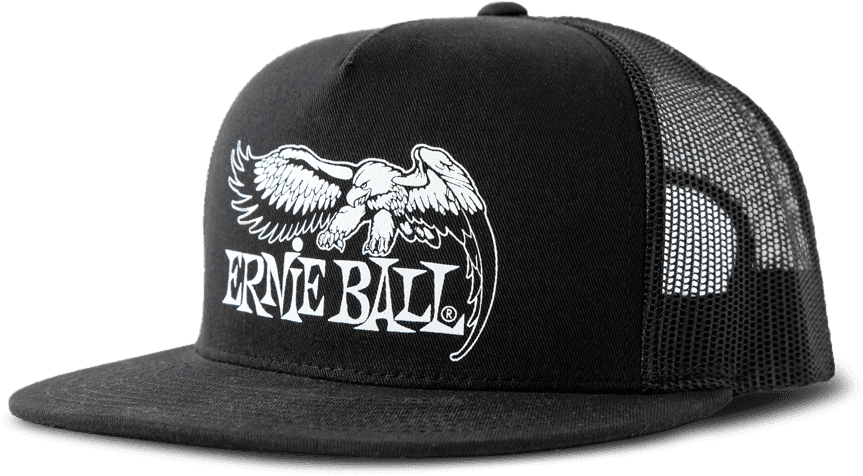 Black With White Eagle Logo Hat