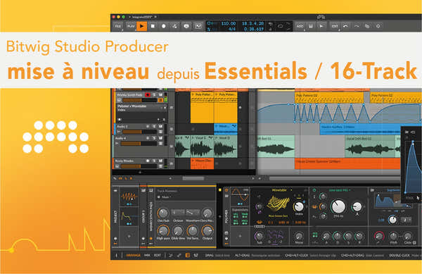 Bitwig Studio-Produzent Erweiterung Grundausstattung 16-Spur