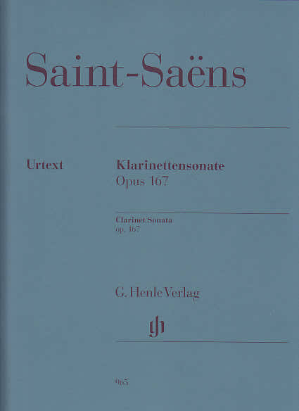 SAINT-saens Camille - Klarinettensonate Op.167