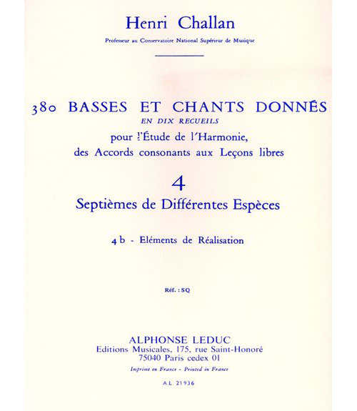 Challan H. - 380 Basses et Chants Donnes Vol.4b