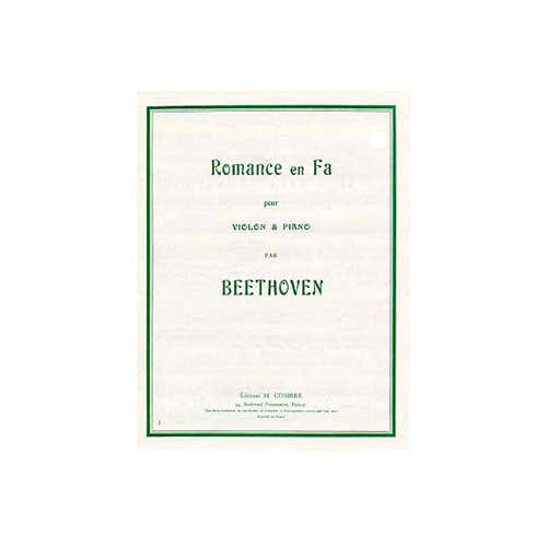 Beethoven - Romance En Fa Op.50 - Violon et Piano