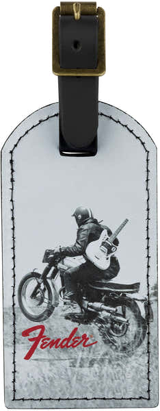 Fender Gepäckanhänger Vintage-Werbung Motorradfahrer