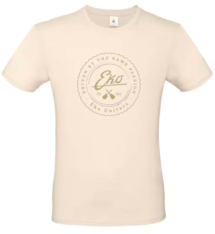 "M" T-Shirt Logo Eko - Cremeweiß