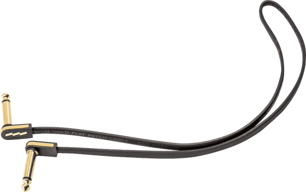 Gitarren-Patchkabel 58cm Kompakt Gold