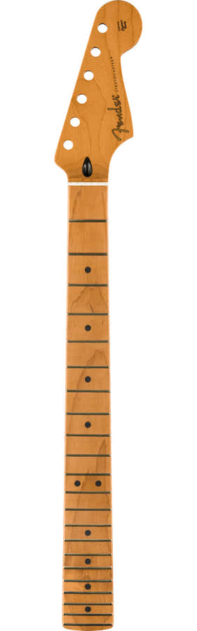 SATIN ROASTED MAPLE STRATOCASTER NECK 22 JUMBO FRETS 12" FLAT OVAL SHAPE