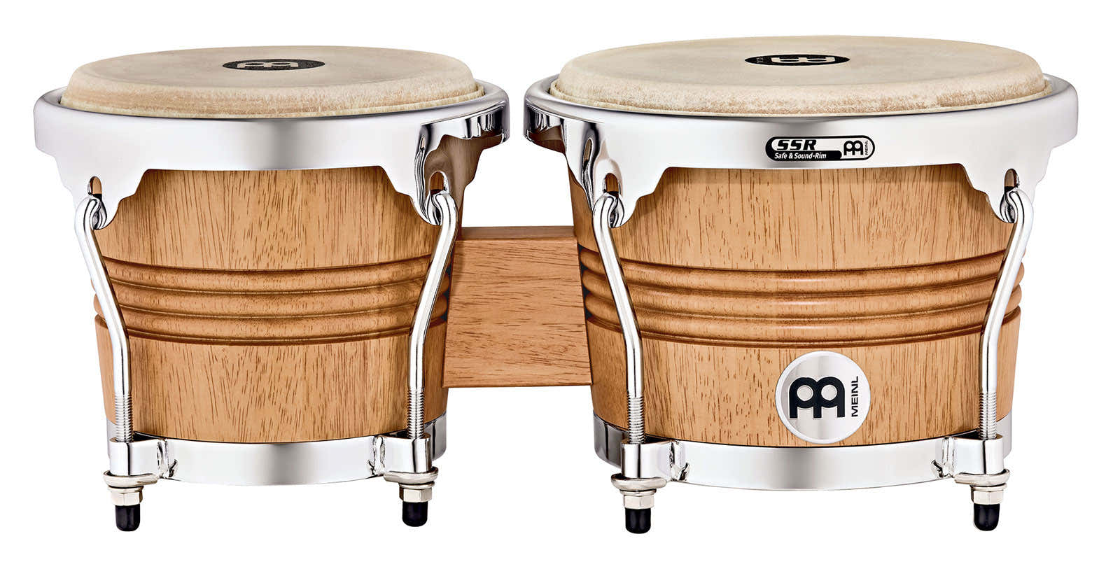 WB200SNT-M - WB200 WOOD BONGOS 6 3/4" MACHO & 8" HEMBRA - SUPER NATURAL