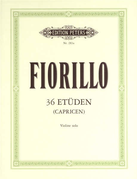 FIORILLO FEDERIGO - 36 ETÜDEN (KAPRIZEN) - VIOLINE