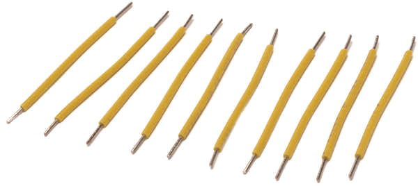 Abisolierter vorgeschnittener Draht 1,5 - Gelb