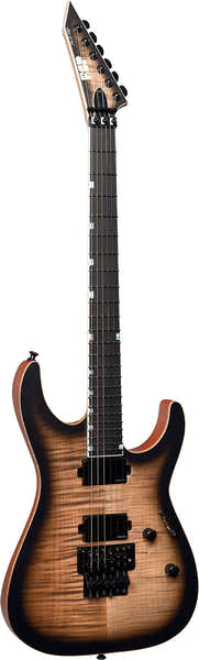 ESP M2 durchscheinendes schwarzes Sunburst Satin
