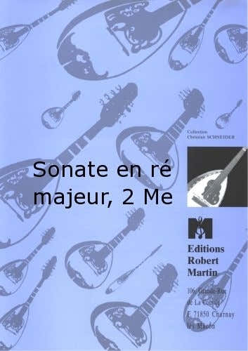 DENIS - SONATE EN R MAJEUR 2 MANDOLINES