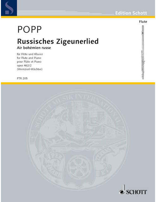 Popp - Air Bohémien Russe Op. 462/2 - Flöte und Klavier
