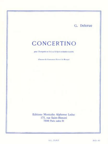 Delerue Georges - Concertino - Trompette & Piano