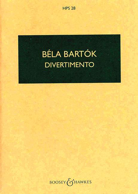 Bartok Bela - Divertimento - String Orchestra