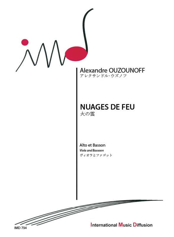 OUZOUNOFF ALEXANDRE - NUAGES DE FEU - ALTO & BASSON