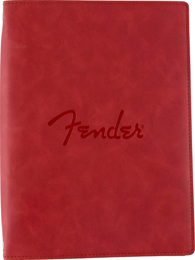 Fender Vegan Leather Music Note Book Dakota Red
