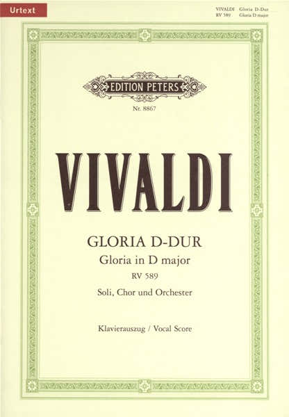 VIVALDI ANTONIO - GLORIA IN D RV 589 - MIXED CHOIR