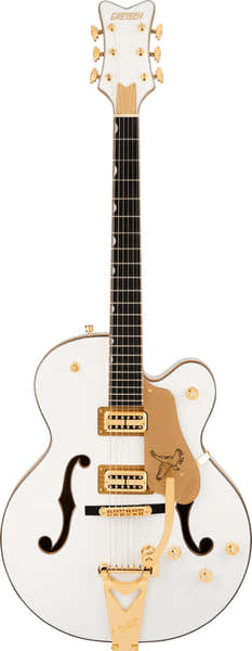 Gretsch Guitars Synchromatic Falcon Hollowbody Single-Cut mit Bigsby EBO Snowcrest Weiß