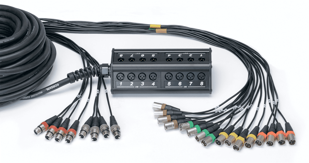 Stagebox 16 Eingänge 8 Ausgänge XLR-Kabel 30 M