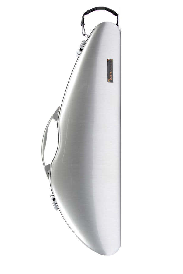 Geigenetui 4/4 Hightech La Défense Slim - Gebürstetes Aluminium