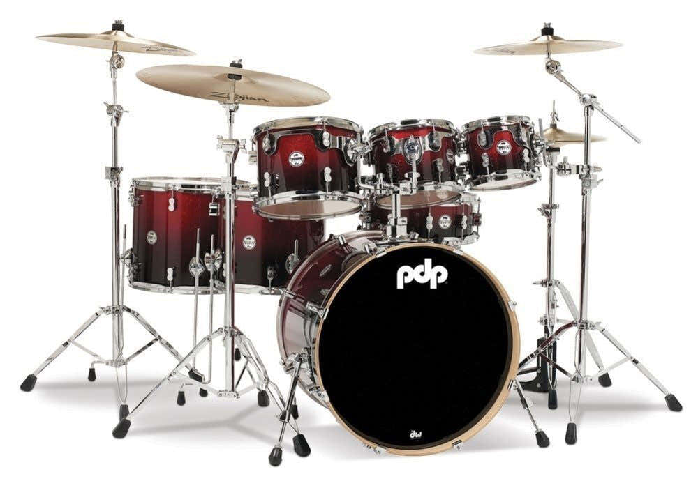 Studio 22 Concept Maple Rot-zu-Schwarz-Glitzer